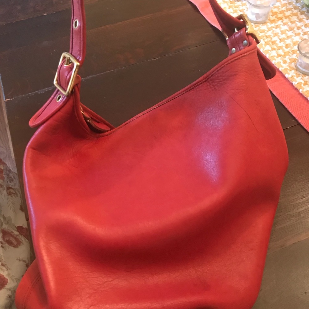 Vintage coach all leather bag (bucket bag)